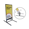 Metal Wind Resistant Boulevard Event Sign Stand Sandwich Board